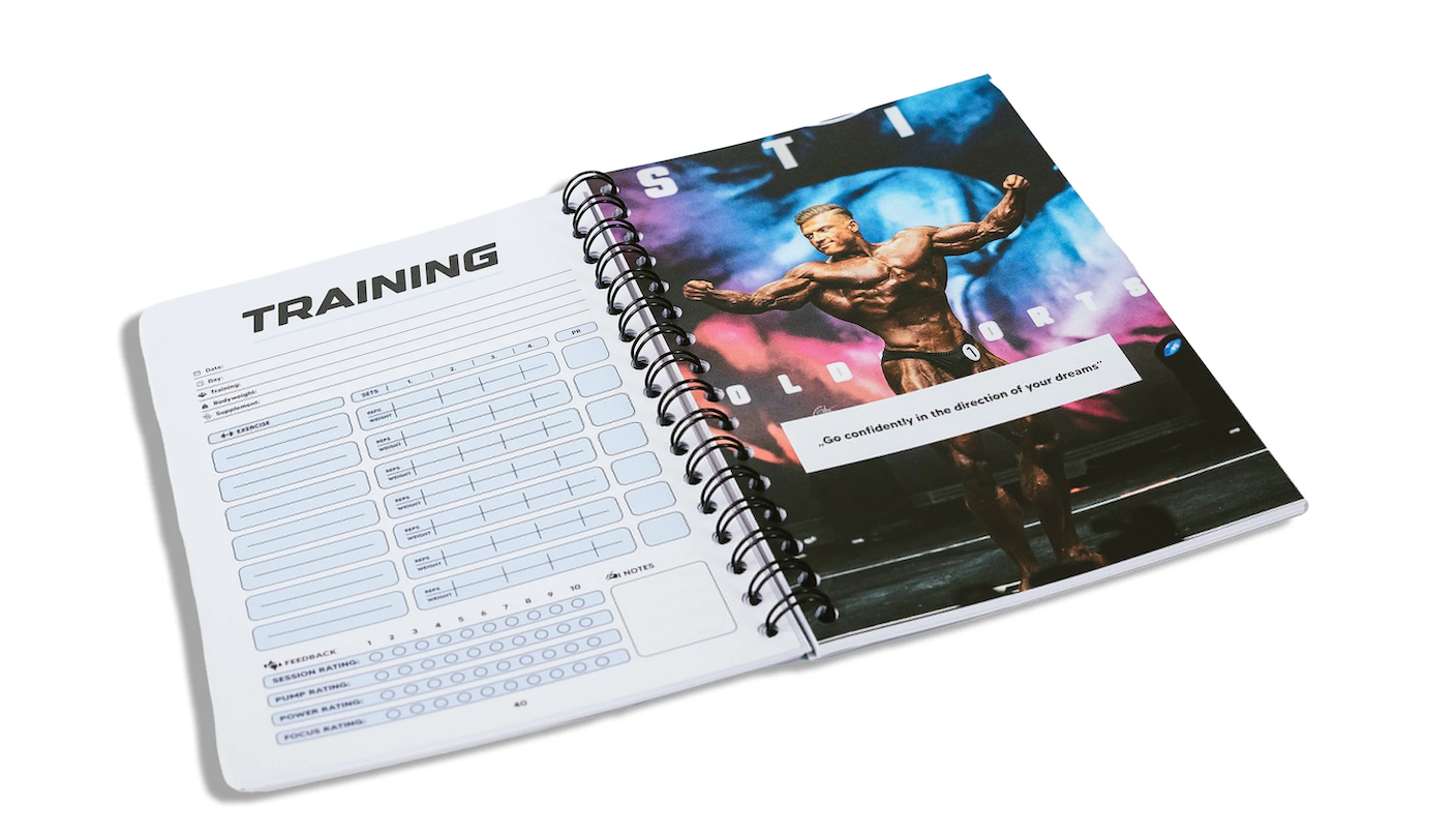 Urs Kalecinskis Logbook – Fortschrittsdokumentation für Bodybuilding, Krafttraining und Muskelaufbau